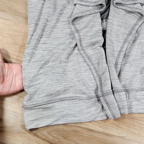 🔺️Izod Light Gray Open Front Sleeveless Cardigan Large - Picture 7 of 10